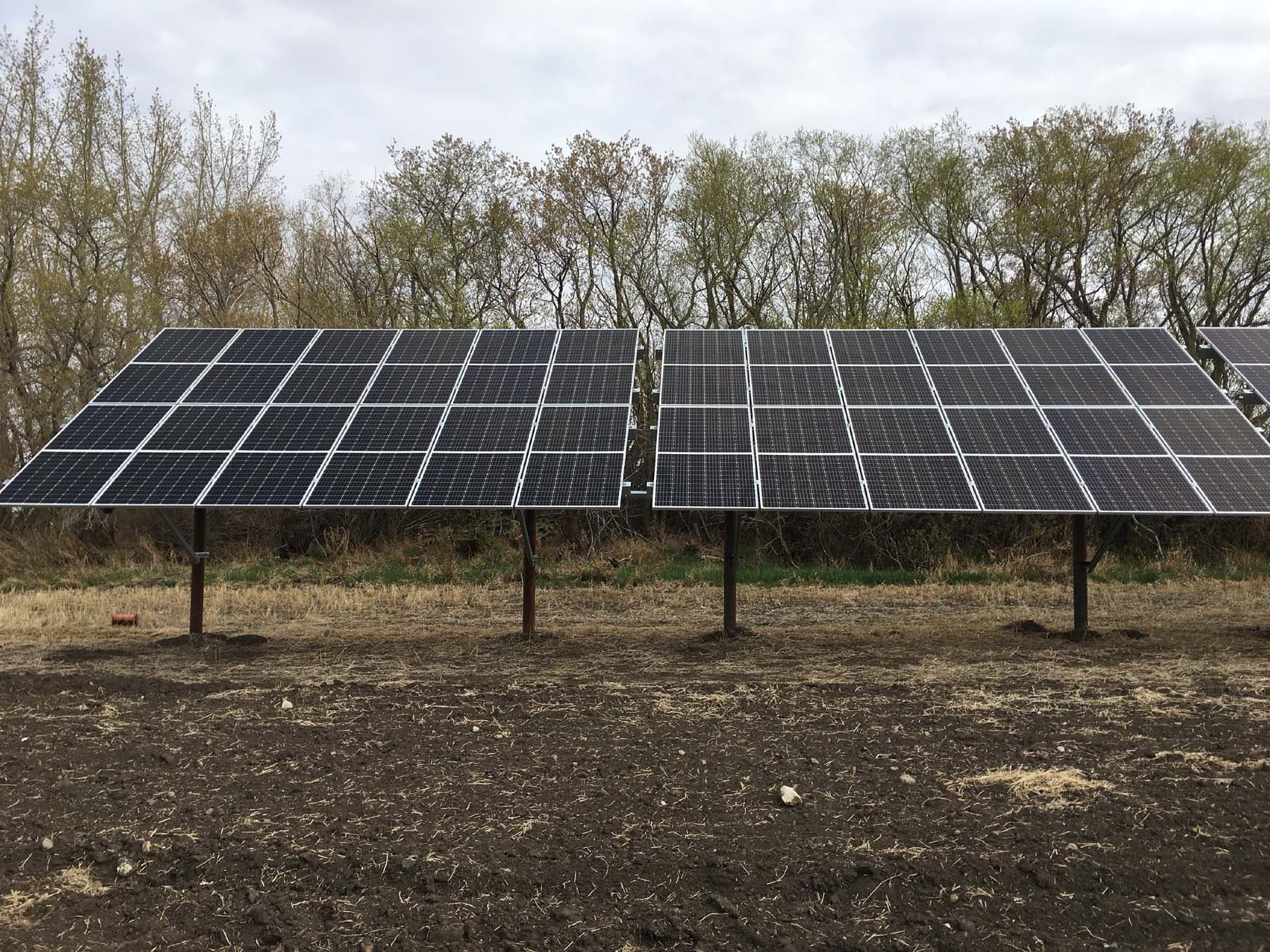 SaskWater Cory Booster Solar — 100 kW Bifacial Ground Mount Near Saskatoon