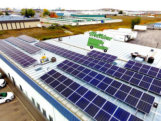 Welldone Mechanical Commercial Solar — 40 kW, Regina & Saskatoon